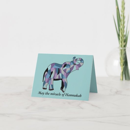 Großes Wunder der Hannukah-Karten Feiertagskarte (Vorderseite)