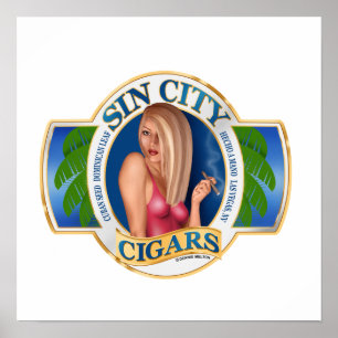 Großes Zigarren-Kunst-Plakat Poster