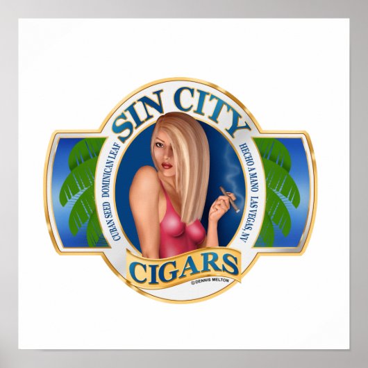 Großes Zigarrenposter Poster (Vorne)