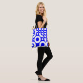 Großflächiger geometrischer Circle Print Tasche (Am Model)