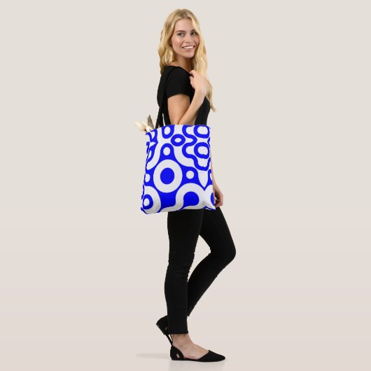 Großflächiger geometrischer Circle Print Tasche (Am Model)