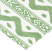 Großformat Apple Green Ikat Tischdecke (Schrägansicht)
