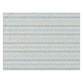 Großformat Celadon-Ikat, Creme-Gewebe Tischdecke (Vorderseite (Horizontal))