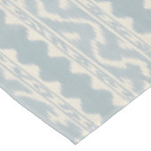 Großformat Celadon-Ikat, Creme-Gewebe Tischdecke (Schrägansicht)