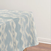 Großformat Celadon-Ikat, Creme-Gewebe Tischdecke (Beispiel)