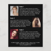 Großformat-Fotomakeup-Artist mit Ihrem Logo Flyer (Hinten)