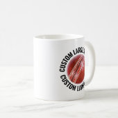 Großformat-Text 325ml personalisierter Kricket-Mug Kaffeetasse (VorderseiteRechts)
