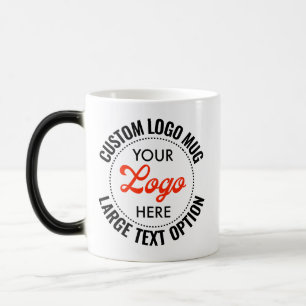 Großformat-Text Werbe-Logo Hitzeändernde Tasse