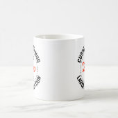 Großformat-Text Werbe-Logo Hitzeändernde Tasse (Mittel)