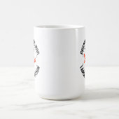 Großformat-Text Werbe-Logo Hitzeändernde Tasse (Zentrum)