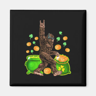 Großfuß-Happy-St.-Patricks-Day-Shirt Lustiges Grün Magnet