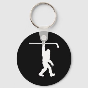 Großfuß-Hockey lustig Sasquatch Rock 'n' Roll Jung Schlüsselanhänger