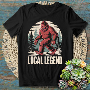 Großfuß Yeti Lustige lokale Legende - Humorvoll T-Shirt