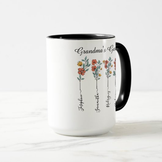 Großgarten mit vier Namen für die Mama Tasse (VorderseiteRechts)