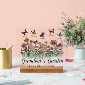 Großgarten Modern Keepake 5 Individuelle Name Acrylschild (Hochzeit)