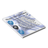 Großgedicht - 60. Geburtstag Notizblock (angewinkelt)