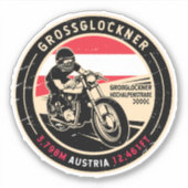 Grossglockner | Austria | Motorcycle Aufkleber (Vorderseite)