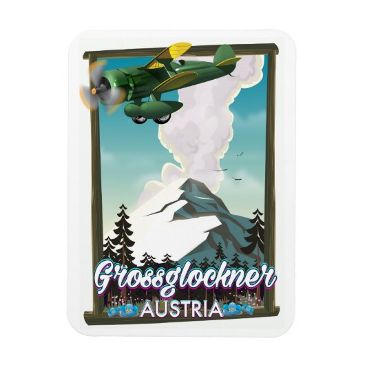 Großglockner-Gebirge Österreichisches Reiseplakat Magnet (Vertikal)