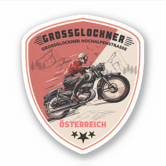 Grossglockner Grossglockner Alpengipfel Aufkleber (Vorderseite)
