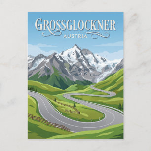 Großglockner-Hochalpenstraße Österreich Postkarte