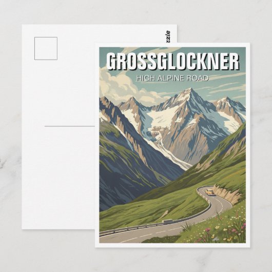 Grossglockner Hochgebirge Postkarte (Vorne/Hinten)