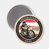 Großglockner | Österreich | Motorrad Magnet (Vorderseite/Rückseite)