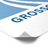 Großglockner Österreich Reisedrucke Poster (Ecke)