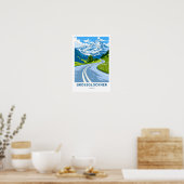 Großglockner Österreich Reisedrucke Poster (Küche)