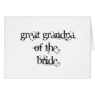 Großgroßvater der Braut