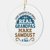 Großgroßvater für Holzbearbeitung machen Sawstaub Keramik Ornament (Links)