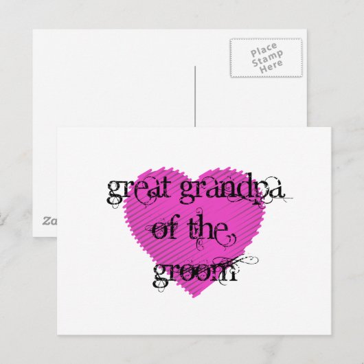 Großgroßvater Postkarte (Vorne/Hinten)