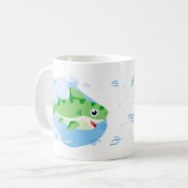 Großhaie - Grün Kaffeetasse (Vorderseite Links)