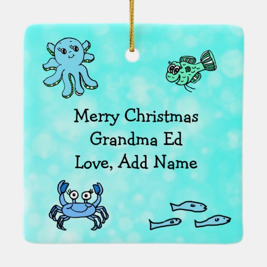 Großhaie Weihnachtsschmuck (Rückseite)