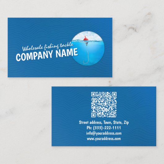 Großhandelsfischerei Visitenkarte (Vorne/Hinten)