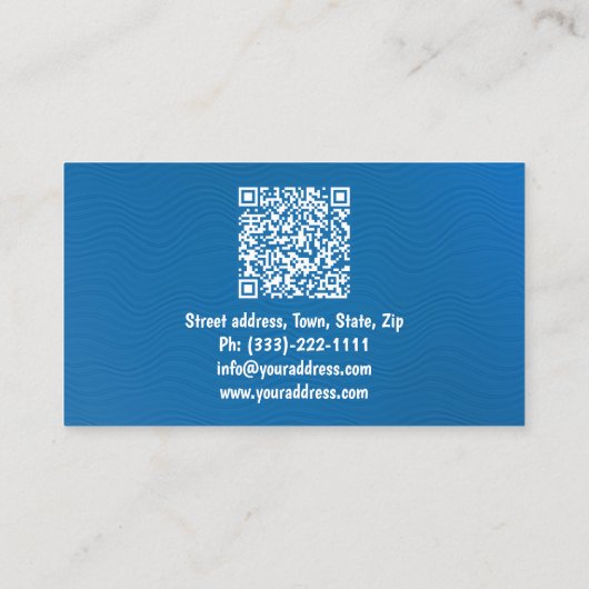 Großhandelsfischerei Visitenkarte (Rückseite)