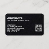 Großhandelsvertrieb Premium QR Visitenkarte (Rückseite)