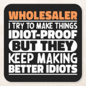 Großhändler Ich versuche, Dinge Cool zu machen Lus Rechteckiger Pappuntersetzer (Vorderseite)