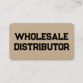 Großhändler Kraft Visitenkarte (Vorderseite)