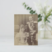 Großherzog & Großherzogin Victoria Melita Hessen Postkarte (Stehend Vorderseite)