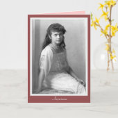 Großherzogin Anastasia Nikolaevna von Russland Karte (Gelbe Blume)