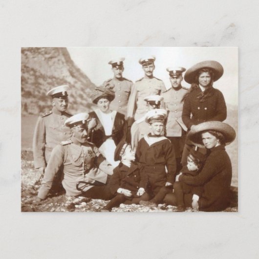 Großherzogin Olga, Maria & tsarevitch Alexis Postkarte (Vorderseite)