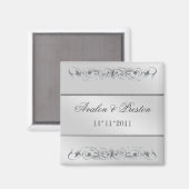 Großherzogin Silver Metal sparen das Date Magnet (Vorderseite/Rückseite)