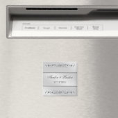 Großherzogin Silver Metal sparen das Date Magnet (In Situ (Geschirrspüler))