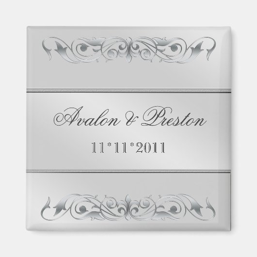 Großherzogin Silver Metal sparen das Date Magnet (Vorne)