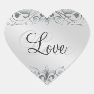 Großherzogin Silver Scroll Liebe Sticker