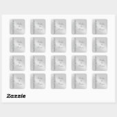 Großherzogin Silver Scroll Save the Date Aufkleber (Blatt)