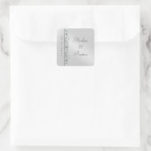 Großherzogin Silver Scroll Save the Date Aufkleber (Tasche)