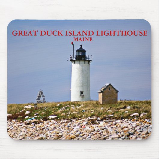 Großherzoginsel Leuchtturm, Maine Mousepad (Vorne)