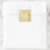 Großherzogtum Imitate Goldscroll Monogram Sticker (Tasche)