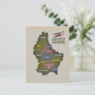 Großherzogtum Luxemburg Karte
